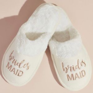 Fuzzy Bridesmaid Slippers